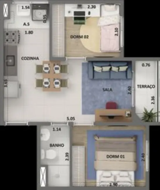 Foto 1 de Apartamento com 2 quartos à venda, 42m2 em Parque Residencial da Lapa, São Paulo - SP