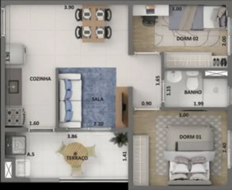 Foto 7 de Apartamento com 2 quartos à venda, 42m2 em Parque Residencial da Lapa, São Paulo - SP