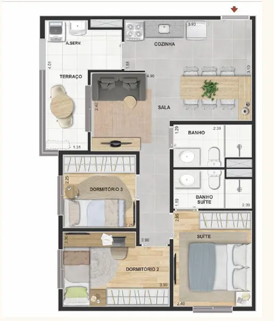 Apartamento com 2 quartos à venda, 37m2 em Butantã, São Paulo - SP - imagem 1 Foto 1 de Apartamento com 2 quartos à venda, 37m2 em Butantã, São Paulo - SP