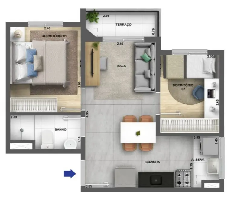 Foto 4 de Apartamento à venda, 32m2 em Butantã, São Paulo - SP