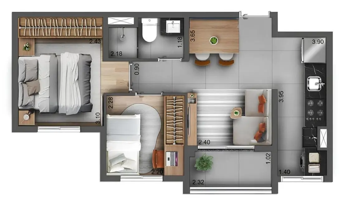 Foto 7 de Apartamento com 2 quartos à venda, 39m2 em Ipiranga, São Paulo - SP