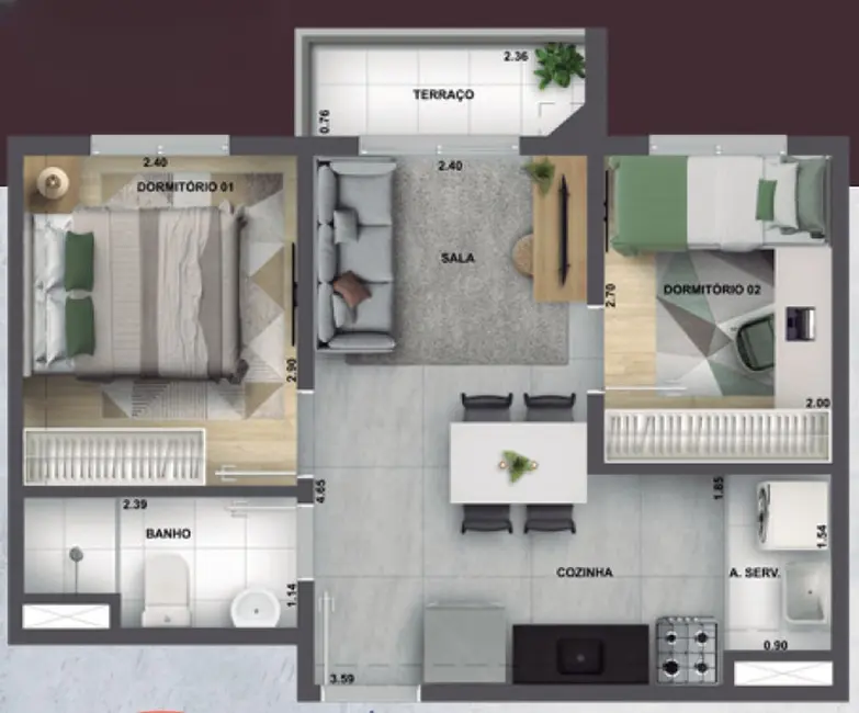 Apartamento com 2 quartos à venda, 37m2 em Sacomã, São Paulo - SP - imagem 1 Foto 1 de Apartamento com 2 quartos à venda, 37m2 em Sacomã, São Paulo - SP