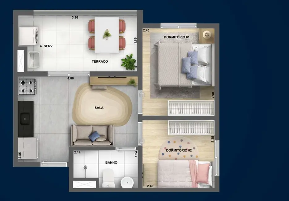 Apartamento com 2 quartos à venda, 35m2 em Água Branca, São Paulo - SP - imagem 4 Foto 4 de Apartamento com 2 quartos à venda, 35m2 em Água Branca, São Paulo - SP