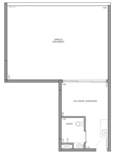 Foto 2 de Kitnet com 1 quarto à venda, 21m2 em Cerqueira César, São Paulo - SP
