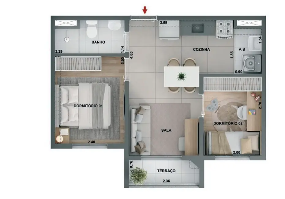Apartamento com 4 quartos à venda, 232m2 em Vila Clementino, São Paulo - SP - imagem 3 Foto 3 de Apartamento com 4 quartos à venda, 232m2 em Vila Clementino, São Paulo - SP