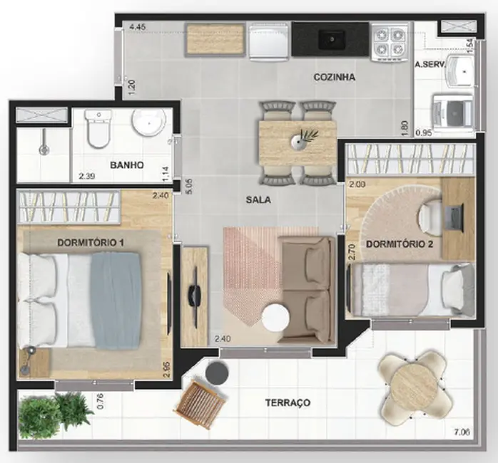 Apartamento com 2 quartos à venda, 37m2 em Vila Romana, São Paulo - SP - imagem 7 Foto 7 de Apartamento com 2 quartos à venda, 37m2 em Vila Romana, São Paulo - SP