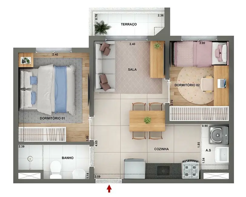 Apartamento com 2 quartos à venda, 32m2 em Freguesia do Ó, São Paulo - SP - imagem 1 Foto 1 de Apartamento com 2 quartos à venda, 32m2 em Freguesia do Ó, São Paulo - SP