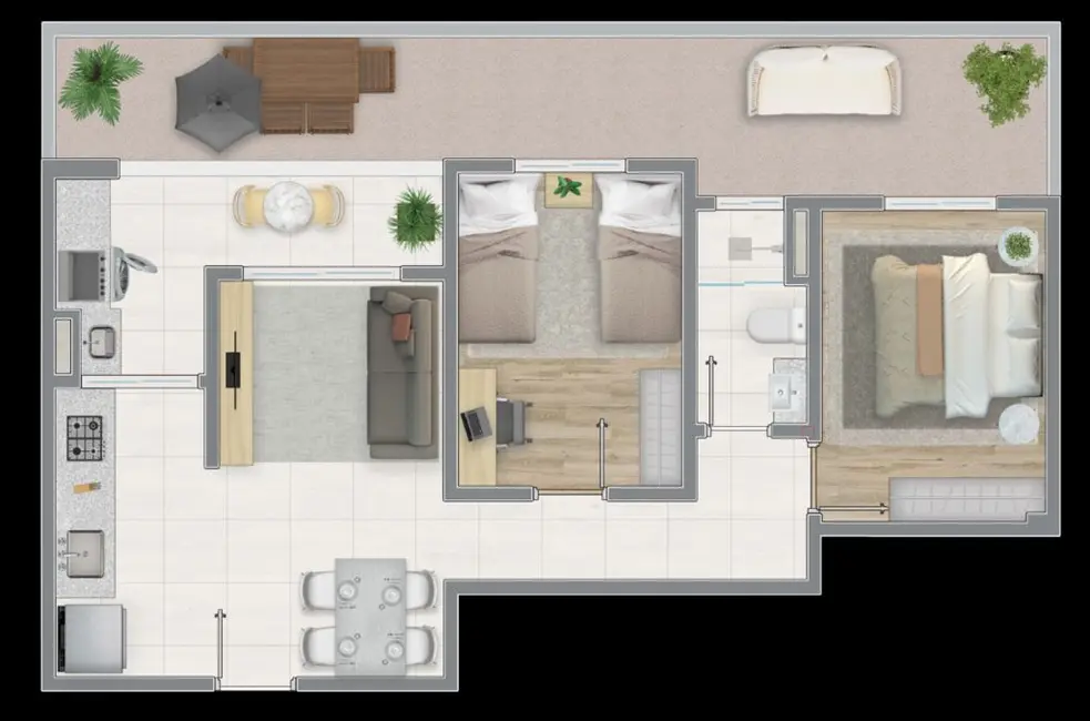 Foto 5 de Apartamento com 2 quartos à venda, 49m2 em São Pedro, Osasco - SP