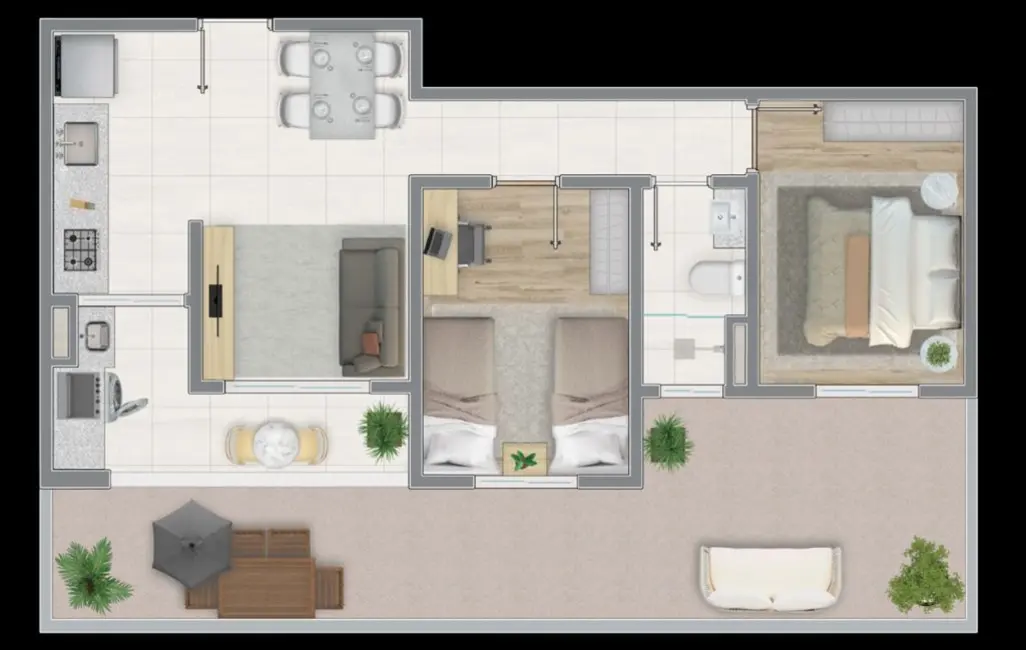 Foto 6 de Apartamento com 2 quartos à venda, 49m2 em São Pedro, Osasco - SP