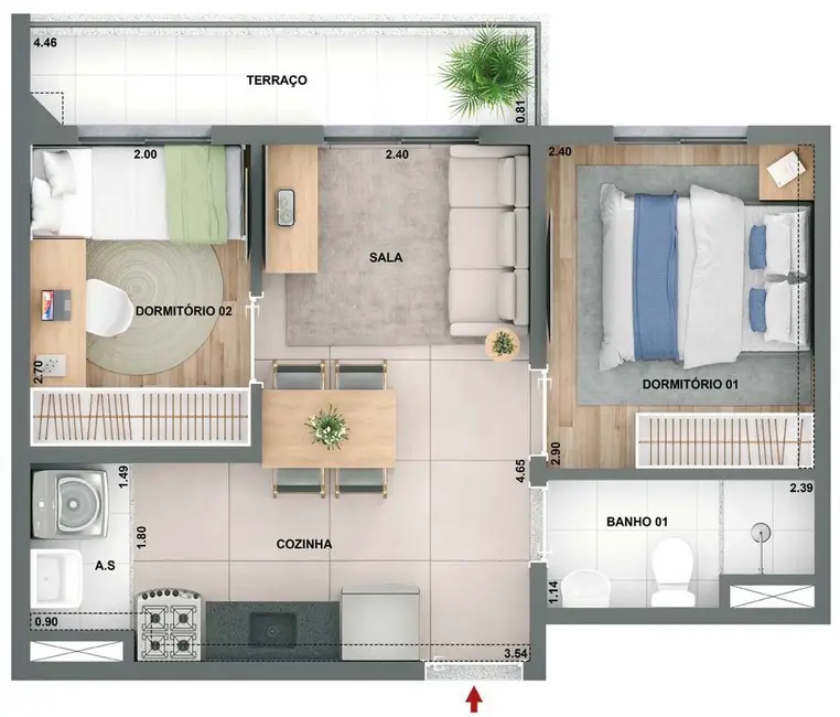 Apartamento com 2 quartos à venda, 37m2 em Água Branca, São Paulo - SP - imagem 1 Foto 1 de Apartamento com 2 quartos à venda, 37m2 em Água Branca, São Paulo - SP