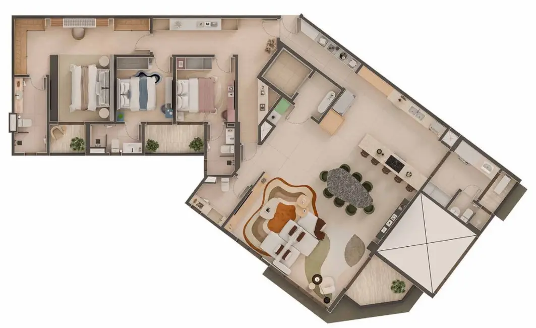 Apartamento com 3 quartos à venda, 186m2 em Jardim Campos Elísios, Jundiai - SP - imagem 4 Foto 4 de Apartamento com 3 quartos à venda, 186m2 em Jardim Campos Elísios, Jundiai - SP