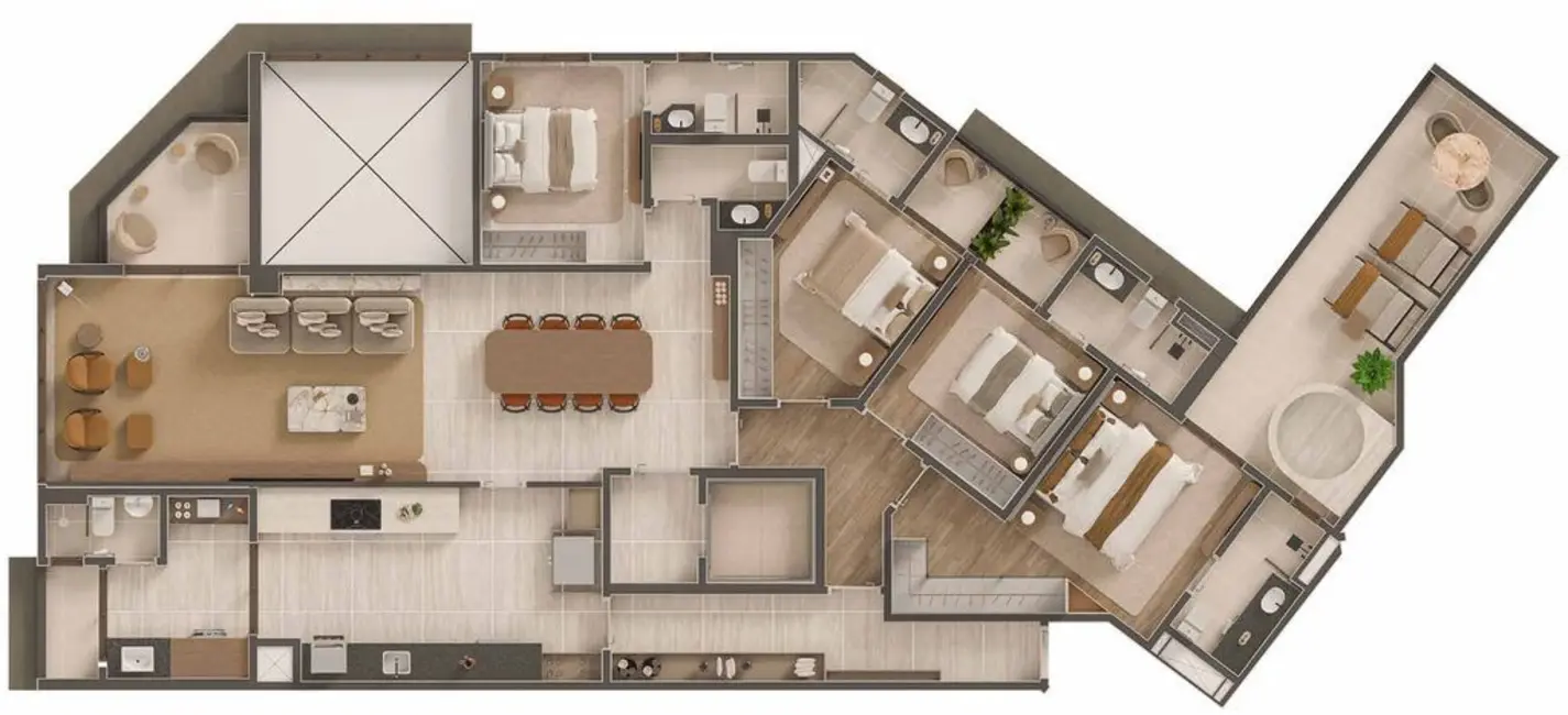 Apartamento com 3 quartos à venda, 186m2 em Jardim Campos Elísios, Jundiai - SP - imagem 9 Foto 9 de Apartamento com 3 quartos à venda, 186m2 em Jardim Campos Elísios, Jundiai - SP