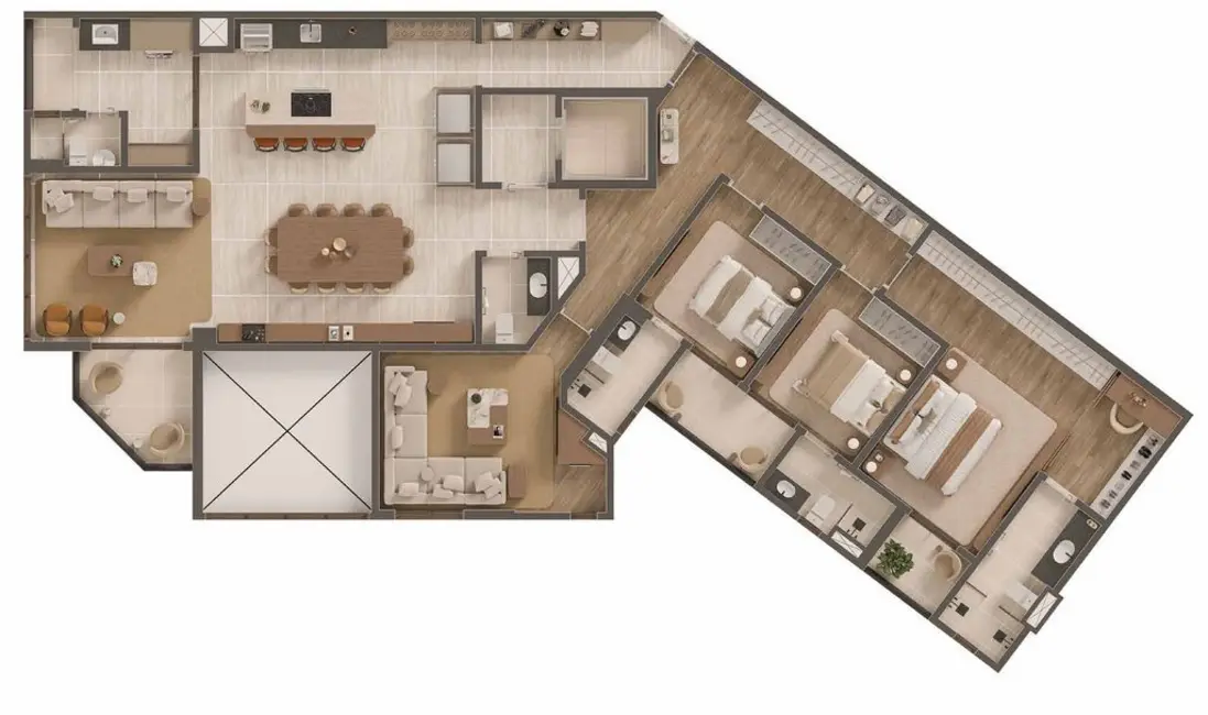Apartamento com 3 quartos à venda, 186m2 em Jardim Campos Elísios, Jundiai - SP - imagem 7 Foto 7 de Apartamento com 3 quartos à venda, 186m2 em Jardim Campos Elísios, Jundiai - SP