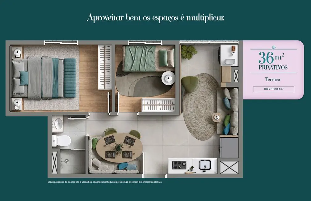 Foto 4 de Apartamento com 1 quarto à venda, 29m2 em Santa Maria, Osasco - SP
