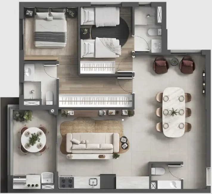 Foto 6 de Apartamento com 3 quartos à venda, 79m2 em Barueri - SP