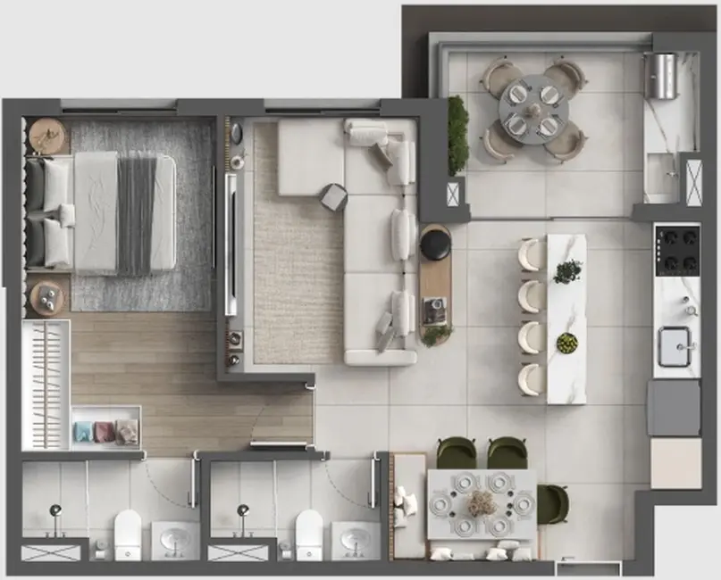 Foto 2 de Apartamento com 3 quartos à venda, 79m2 em Barueri - SP