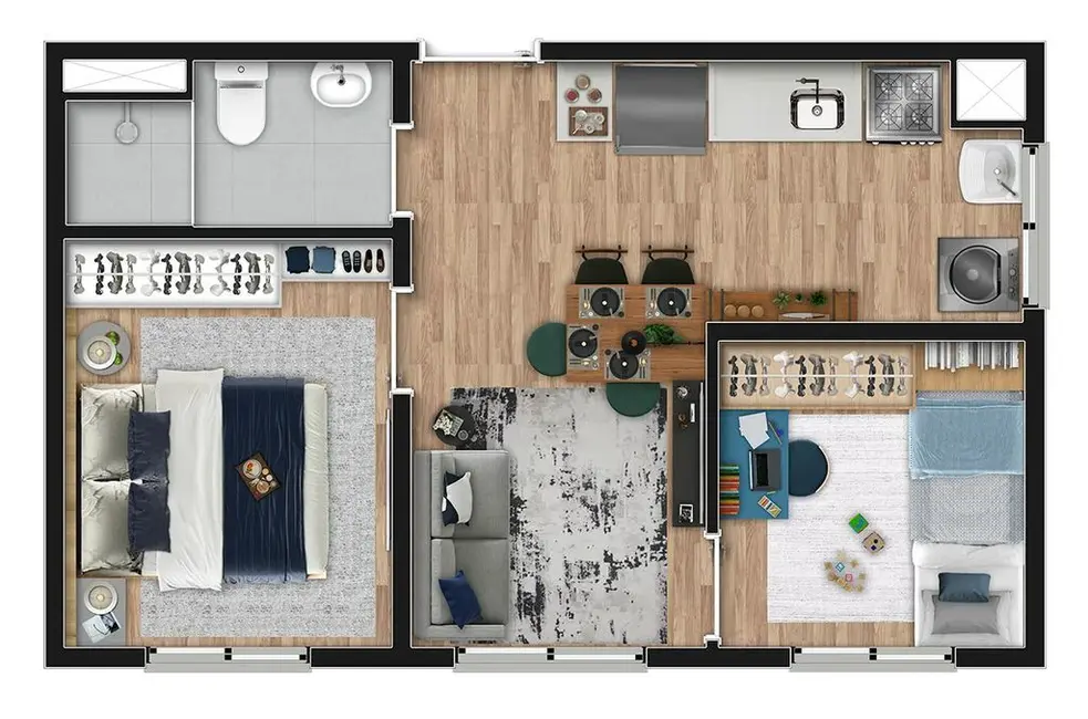 Apartamento com 2 quartos à venda, 32m2 em São Miguel Paulista, São Paulo - SP - imagem 2 Foto 2 de Apartamento com 2 quartos à venda, 32m2 em São Miguel Paulista, São Paulo - SP