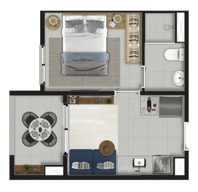 Apartamento com 2 quartos à venda, 32m2 em São Miguel Paulista, São Paulo - SP - imagem 3 Foto 3 de Apartamento com 2 quartos à venda, 32m2 em São Miguel Paulista, São Paulo - SP