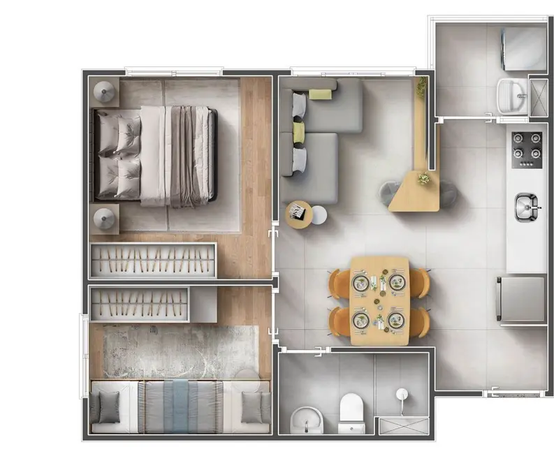 Apartamento com 2 quartos à venda, 44m2 em Vila Silviânia, Carapicuiba - SP - imagem 2 Foto 2 de Apartamento com 2 quartos à venda, 44m2 em Vila Silviânia, Carapicuiba - SP