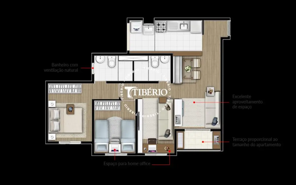 Apartamento com 2 quartos à venda, 51m2 em Parque Jaçatuba, Santo Andre - SP - imagem 3 Foto 3 de Apartamento com 2 quartos à venda, 51m2 em Parque Jaçatuba, Santo Andre - SP