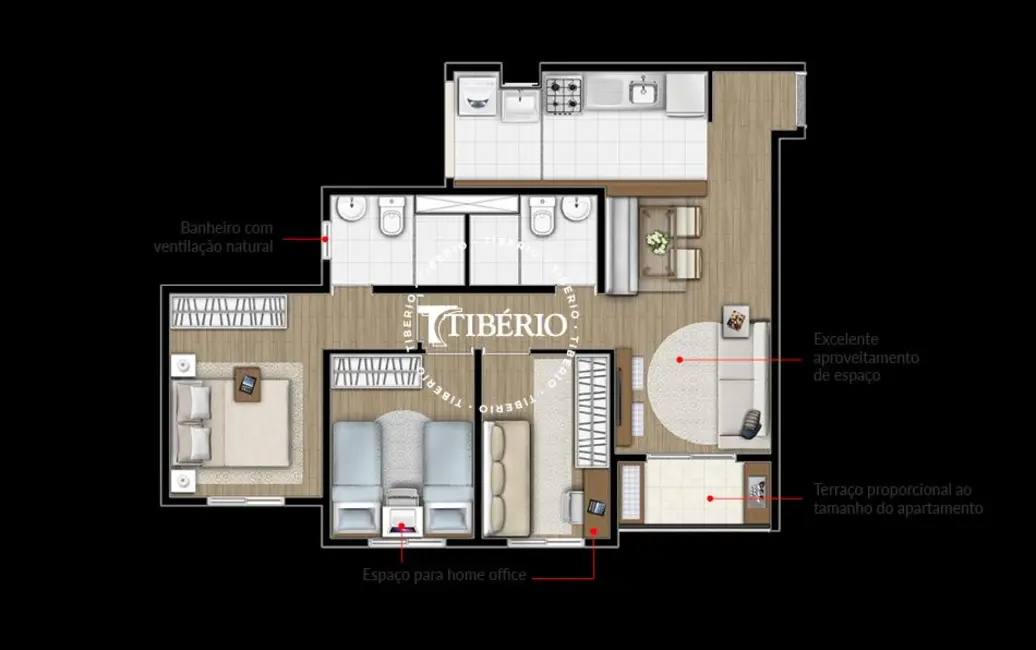 Apartamento com 2 quartos à venda, 51m2 em Parque Jaçatuba, Santo Andre - SP - imagem 2 Foto 2 de Apartamento com 2 quartos à venda, 51m2 em Parque Jaçatuba, Santo Andre - SP