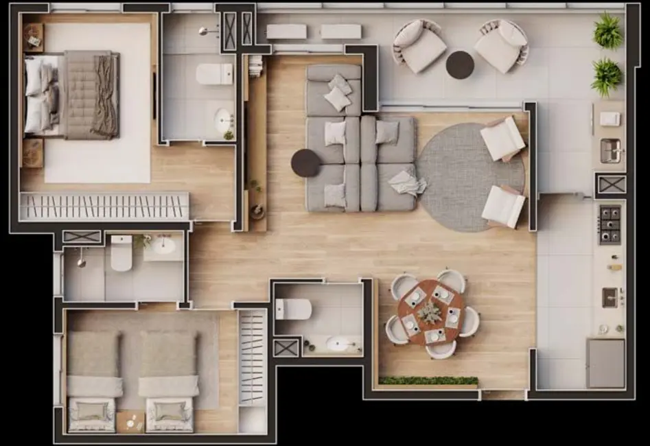Foto 2 de Cobertura com 3 quartos à venda, 183m2 em Barueri - SP