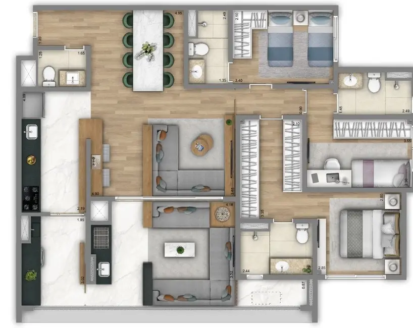 Apartamento com 2 quartos à venda, 114m2 em Freguesia do Ó, São Paulo - SP - imagem 2 Foto 2 de Apartamento com 2 quartos à venda, 114m2 em Freguesia do Ó, São Paulo - SP