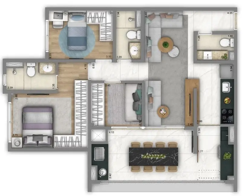 Apartamento com 2 quartos à venda, 114m2 em Freguesia do Ó, São Paulo - SP - imagem 3 Foto 3 de Apartamento com 2 quartos à venda, 114m2 em Freguesia do Ó, São Paulo - SP