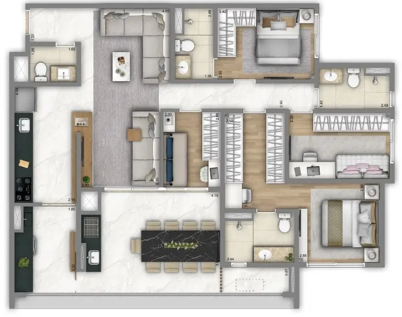 Apartamento com 2 quartos à venda, 114m2 em Freguesia do Ó, São Paulo - SP - imagem 5 Foto 5 de Apartamento com 2 quartos à venda, 114m2 em Freguesia do Ó, São Paulo - SP