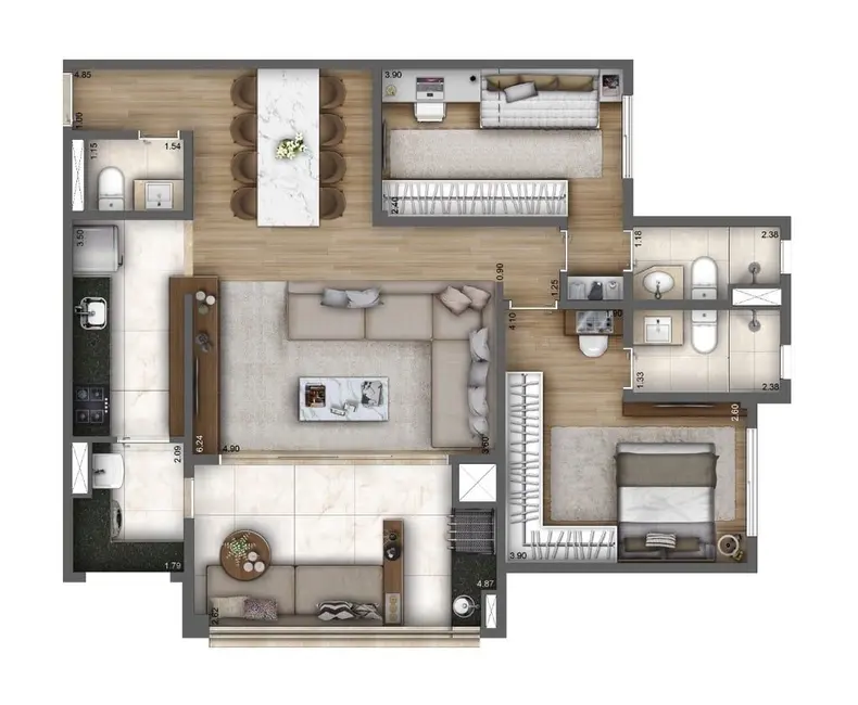Foto 7 de Apartamento com 4 quartos à venda, 120m2 em Ipiranga, São Paulo - SP