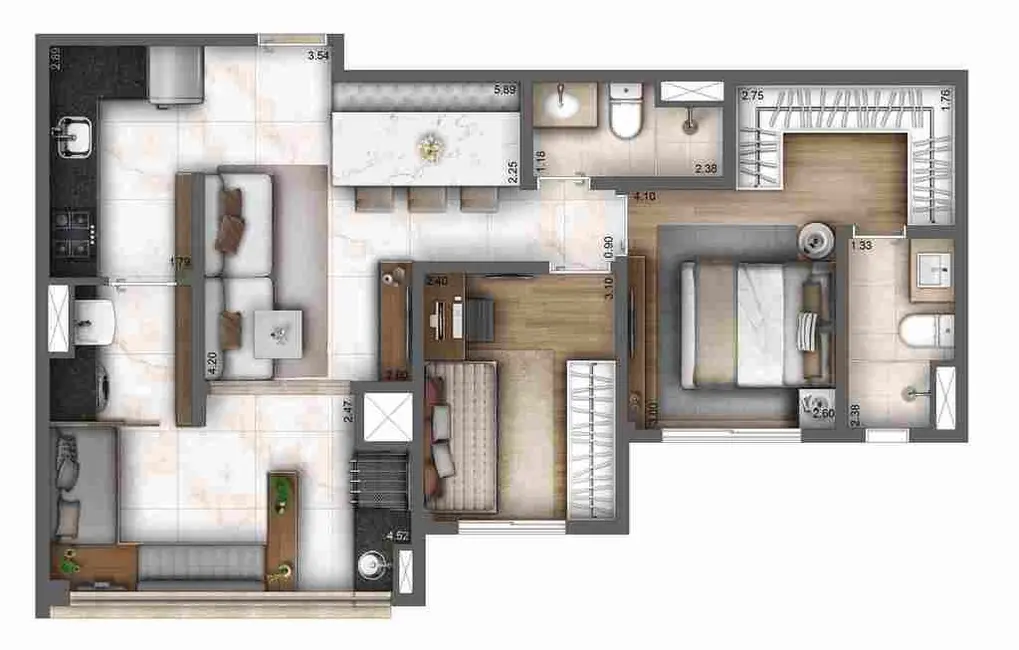 Foto 1 de Apartamento com 4 quartos à venda, 120m2 em Ipiranga, São Paulo - SP