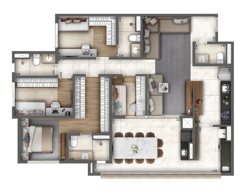 Foto 6 de Apartamento com 4 quartos à venda, 120m2 em Ipiranga, São Paulo - SP
