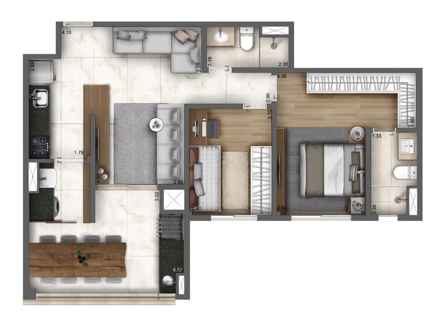 Foto 3 de Apartamento com 4 quartos à venda, 120m2 em Ipiranga, São Paulo - SP