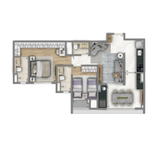 Foto 3 de Apartamento com 2 quartos à venda, 68m2 em Mooca, São Paulo - SP