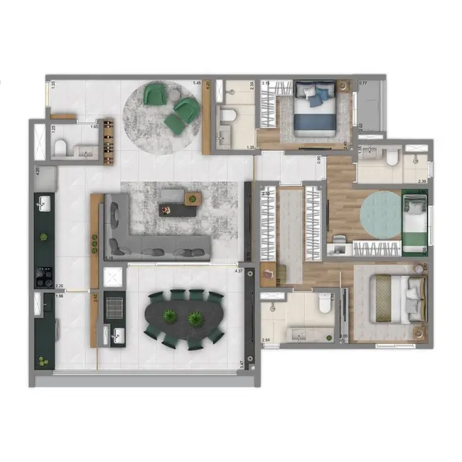Foto 2 de Apartamento com 2 quartos à venda, 68m2 em Mooca, São Paulo - SP