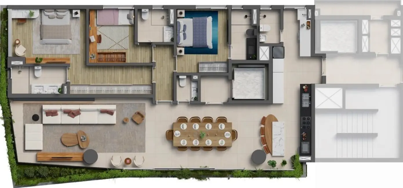 Cobertura com 3 quartos à venda, 272m2 em Cerqueira César, São Paulo - SP - imagem 3 Foto 3 de Cobertura com 3 quartos à venda, 272m2 em Cerqueira César, São Paulo - SP