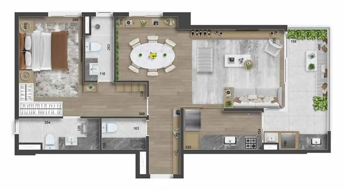 Apartamento com 2 quartos à venda, 94m2 em - SP - imagem 4 Foto 4 de Apartamento com 2 quartos à venda, 94m2 em - SP