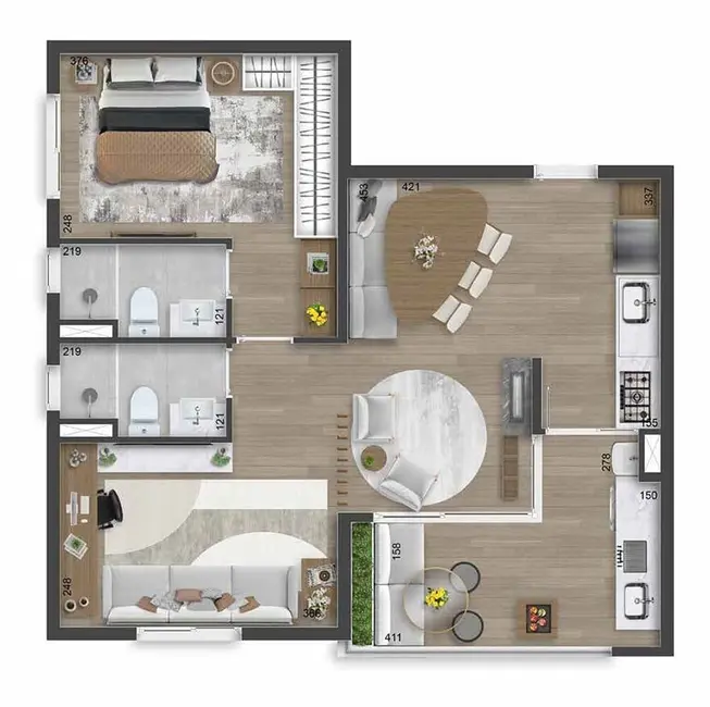Apartamento com 2 quartos à venda, 94m2 em - SP - imagem 2 Foto 2 de Apartamento com 2 quartos à venda, 94m2 em - SP