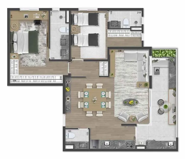 Apartamento com 2 quartos à venda, 94m2 em - SP - imagem 6 Foto 6 de Apartamento com 2 quartos à venda, 94m2 em - SP
