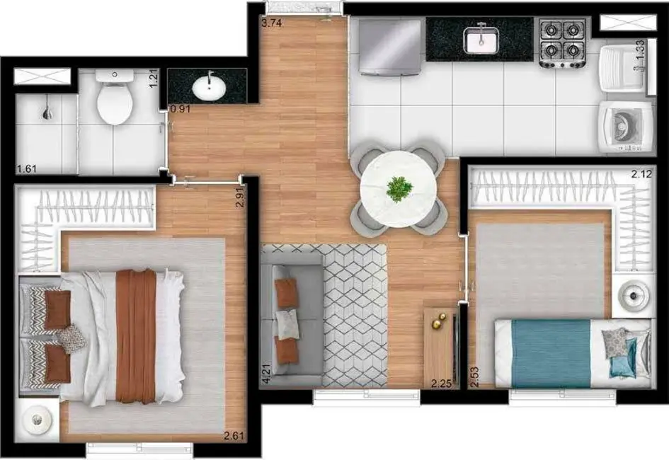 Foto 2 de Apartamento com 2 quartos à venda, 33m2 em Tucuruvi, São Paulo - SP