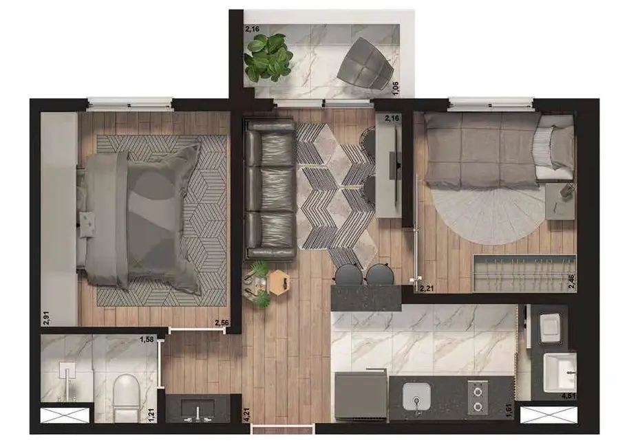 Apartamento à venda, 32m2 em Perdizes, São Paulo - SP - imagem 1 Foto 1 de Apartamento à venda, 32m2 em Perdizes, São Paulo - SP