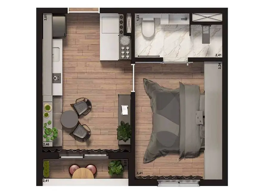 Apartamento à venda, 32m2 em Perdizes, São Paulo - SP - imagem 2 Foto 2 de Apartamento à venda, 32m2 em Perdizes, São Paulo - SP