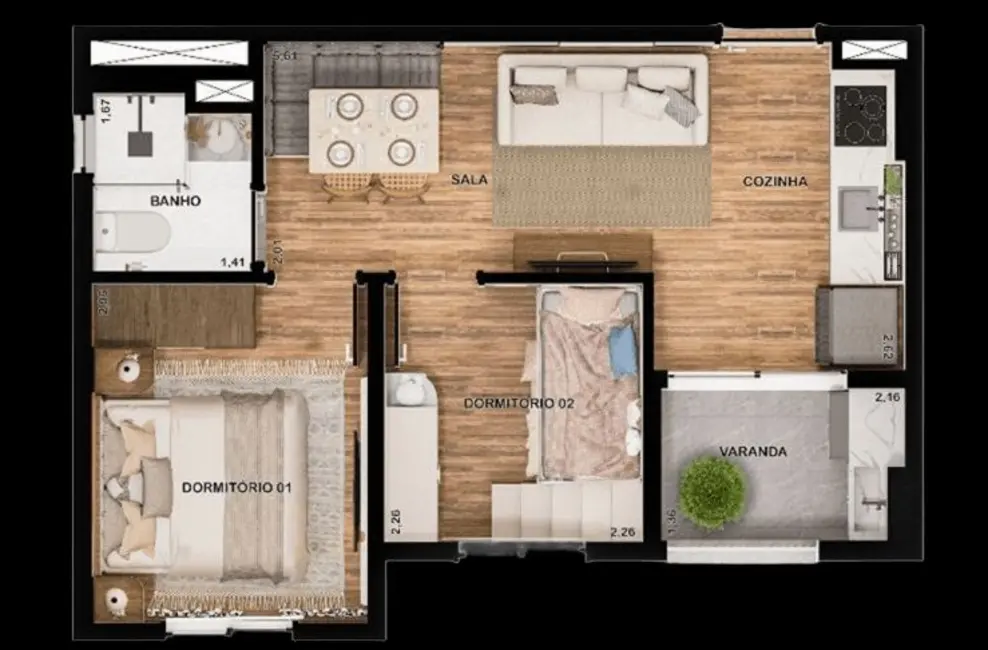Foto 1 de Apartamento com 2 quartos à venda, 35m2 em Vila Ré, São Paulo - SP