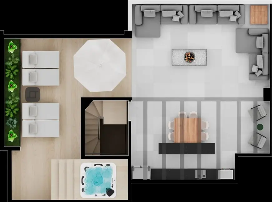 Apartamento com 3 quartos à venda, 150m2 em Tamboré, Santana De Parnaiba - SP - imagem 5 Foto 5 de Apartamento com 3 quartos à venda, 150m2 em Tamboré, Santana De Parnaiba - SP
