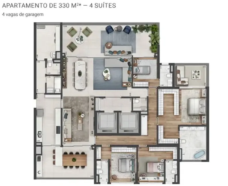 Cobertura com 4 quartos à venda, 510m2 em Real Parque, São Paulo - SP - imagem 8 Foto 8 de Cobertura com 4 quartos à venda, 510m2 em Real Parque, São Paulo - SP