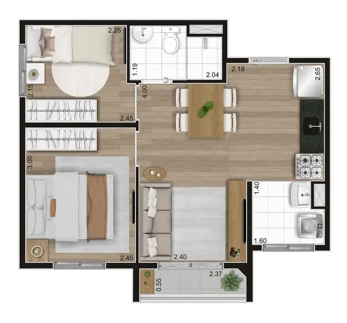 Foto 9 de Apartamento com 2 quartos à venda, 37m2 em Vila Ema, São Paulo - SP