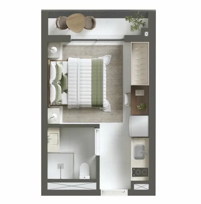 Kitnet com 1 quarto à venda, 19m2 em Paraíso, São Paulo - SP - imagem 5 Foto 5 de Kitnet com 1 quarto à venda, 19m2 em Paraíso, São Paulo - SP