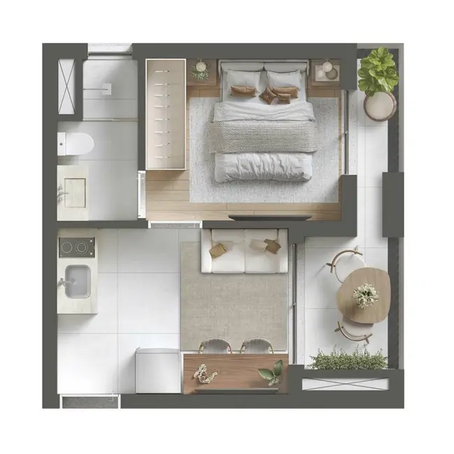Kitnet com 1 quarto à venda, 19m2 em Paraíso, São Paulo - SP - imagem 3 Foto 3 de Kitnet com 1 quarto à venda, 19m2 em Paraíso, São Paulo - SP