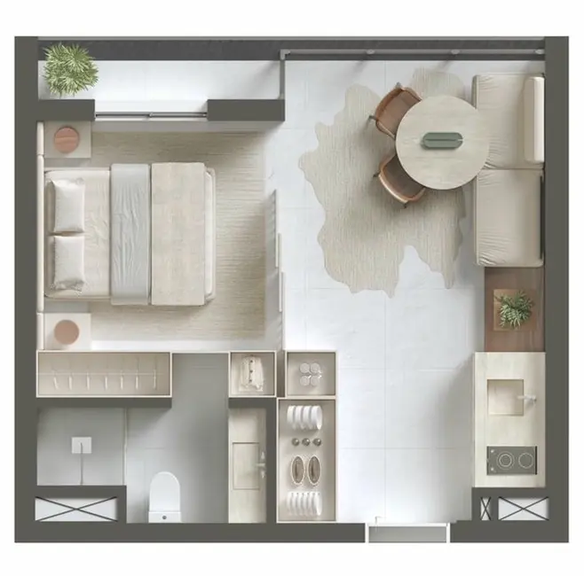 Kitnet com 1 quarto à venda, 19m2 em Paraíso, São Paulo - SP - imagem 4 Foto 4 de Kitnet com 1 quarto à venda, 19m2 em Paraíso, São Paulo - SP