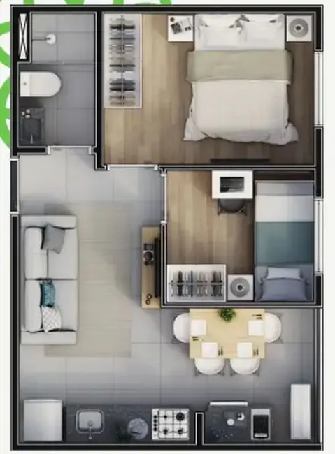 Foto 2 de Apartamento com 2 quartos à venda, 40m2 em Vila Formosa, São Paulo - SP